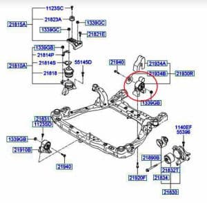 دسته موتور عقب آزرا قدیم 3300